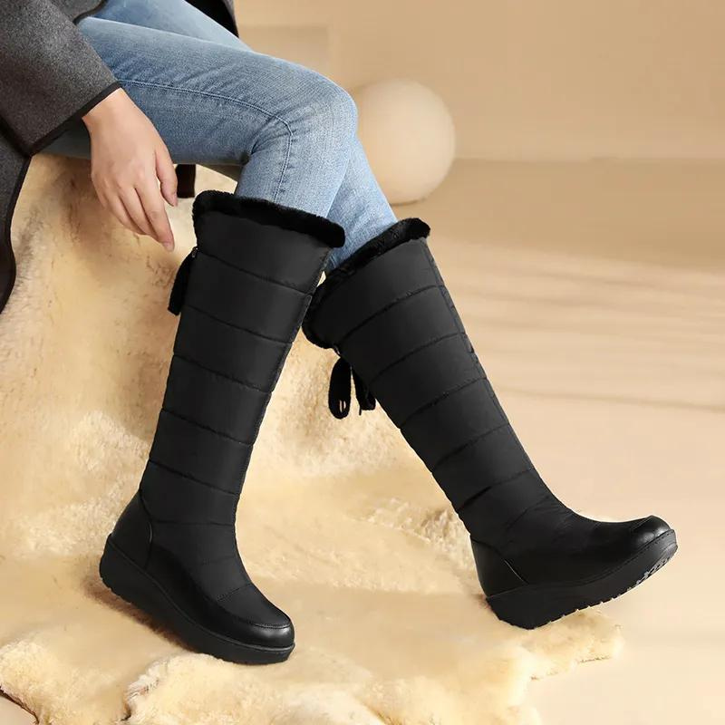 Damen-Winterstiefel mit Fellfutter – kniehoch und warm für verschneite Tage