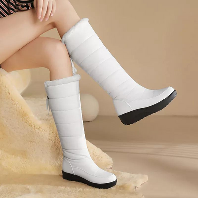 Damen-Winterstiefel mit Fellfutter – kniehoch und warm für verschneite Tage