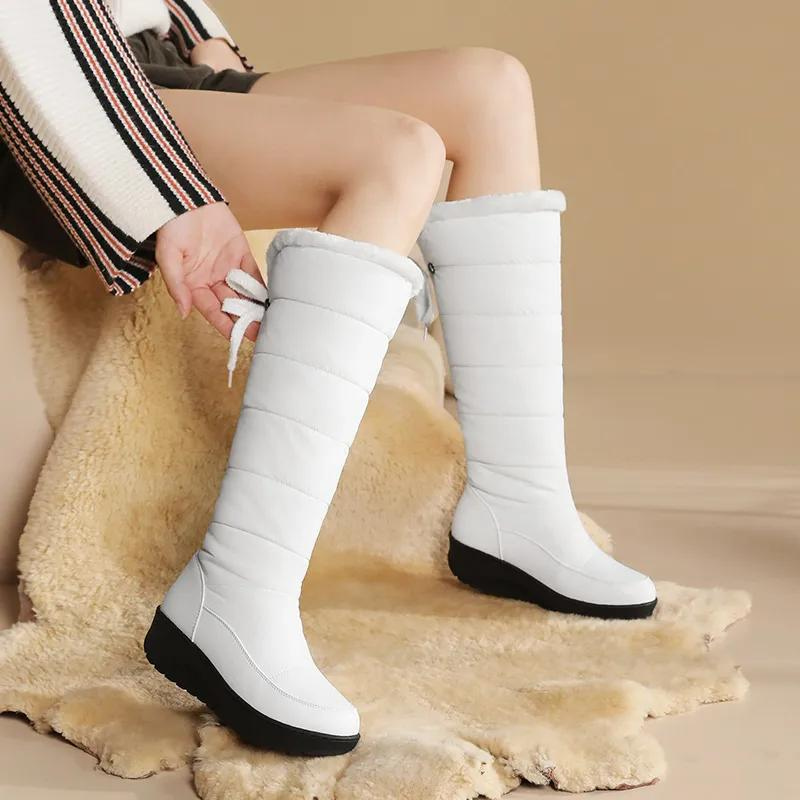 Damen-Winterstiefel mit Fellfutter – kniehoch und warm für verschneite Tage