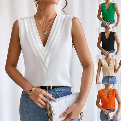 Dorana - Elegante ärmellose Bluse