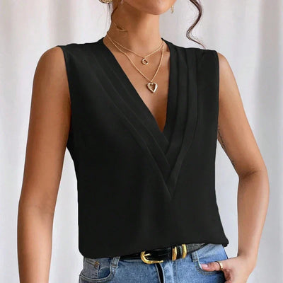 Dorana - Elegante ärmellose Bluse