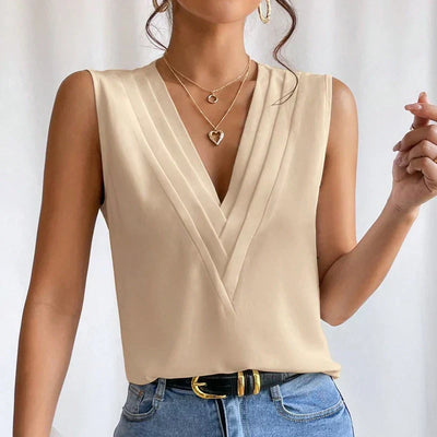 Dorana - Elegante ärmellose Bluse