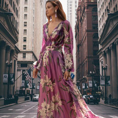 TORILL - Elegantes langes Sommerkleid