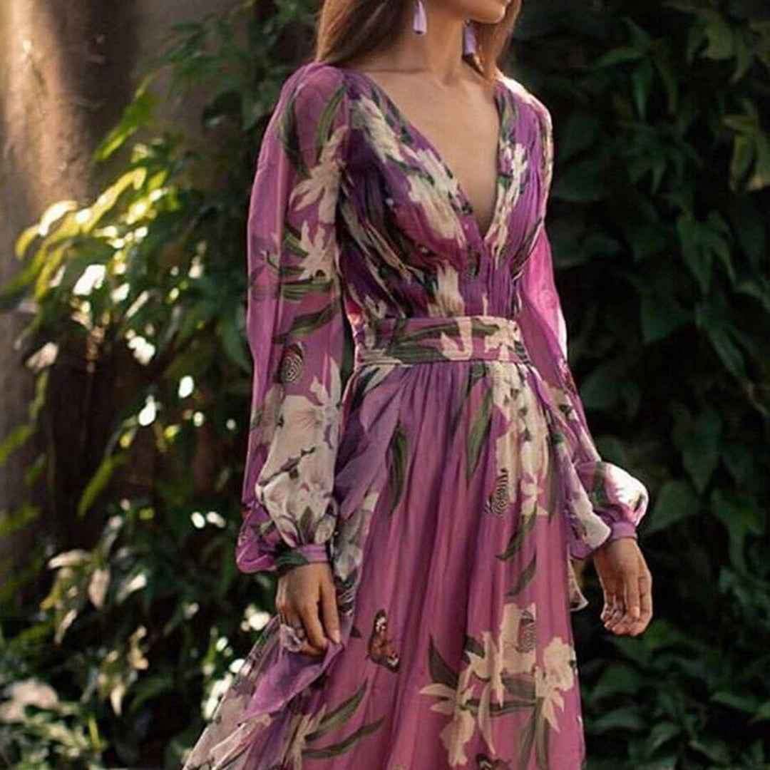 TORILL - Elegantes langes Sommerkleid