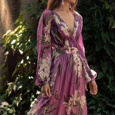 TORILL - Elegantes langes Sommerkleid