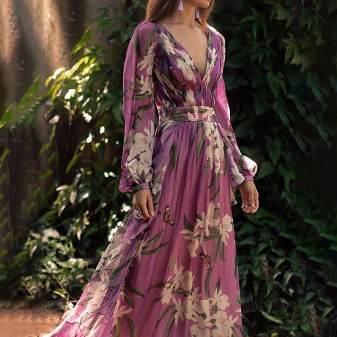 TORILL - Elegantes langes Sommerkleid