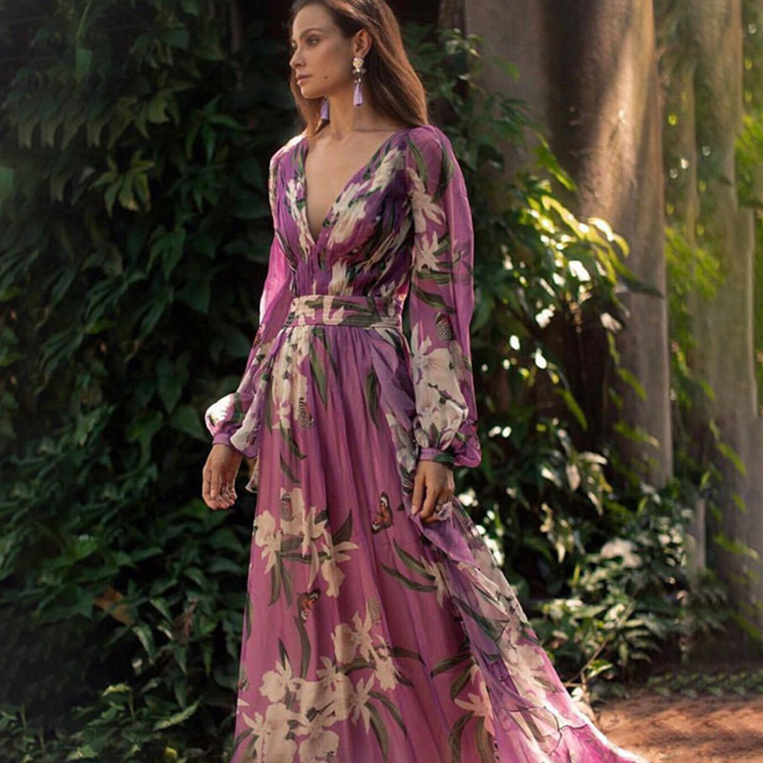 TORILL - Elegantes langes Sommerkleid
