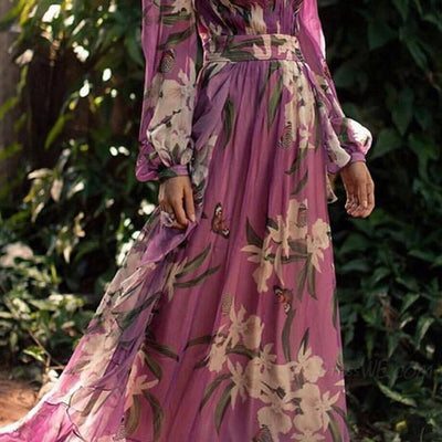 TORILL - Elegantes langes Sommerkleid