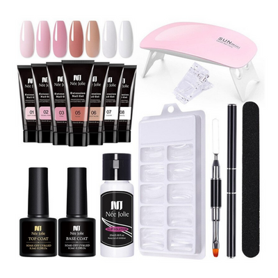 Polygel Nail Kit - Erstellen Sie professionelle Nägel zu Hause