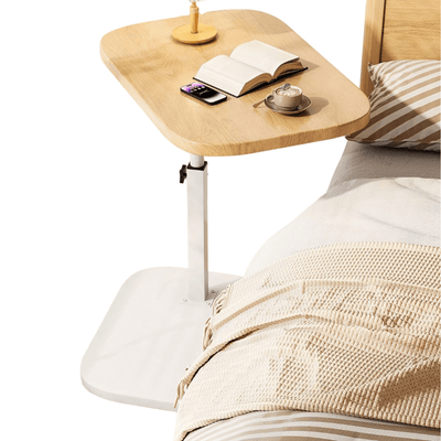 ADJUSTA - Justerbart sidobord med träskiva och metallram