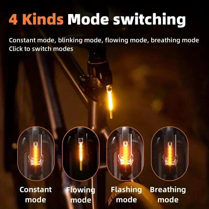 Wiederaufladbares Fahrradrücklicht