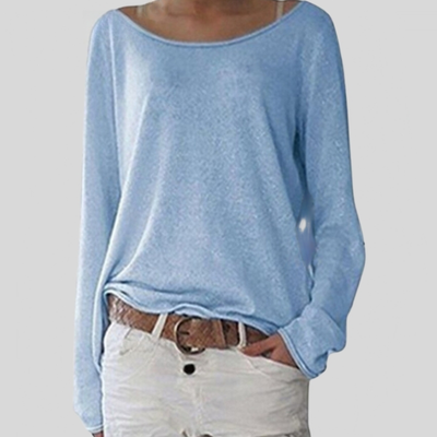 Alexa - Eleganter leichter Pullover mit Rundhalsausschnitt
