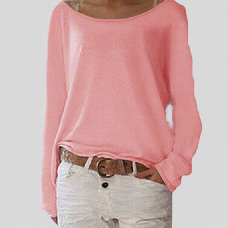 Alexa - Eleganter leichter Pullover mit Rundhalsausschnitt