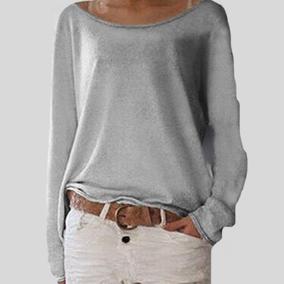 Alexa - Eleganter leichter Pullover mit Rundhalsausschnitt