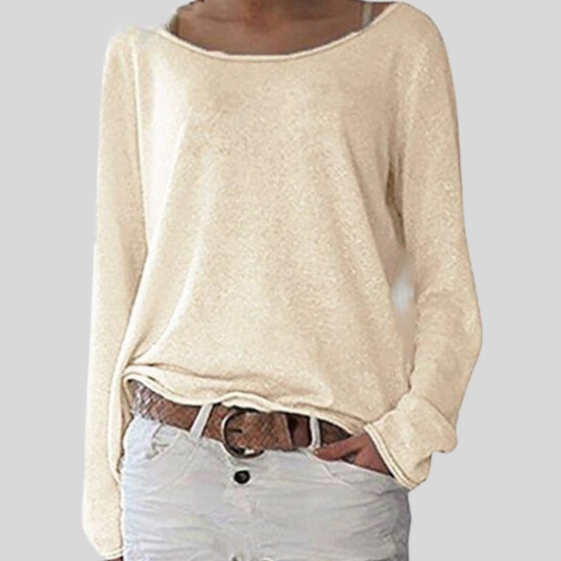 Alexa - Eleganter leichter Pullover mit Rundhalsausschnitt