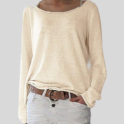 Alexa - Eleganter leichter Pullover mit Rundhalsausschnitt