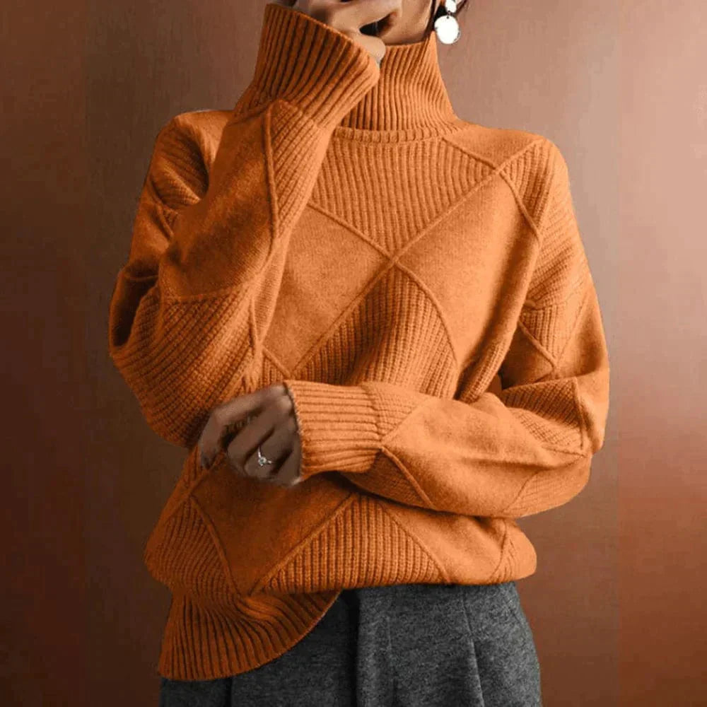 Marie Feinstrick - Pullover mit Rundhalsausschnitt