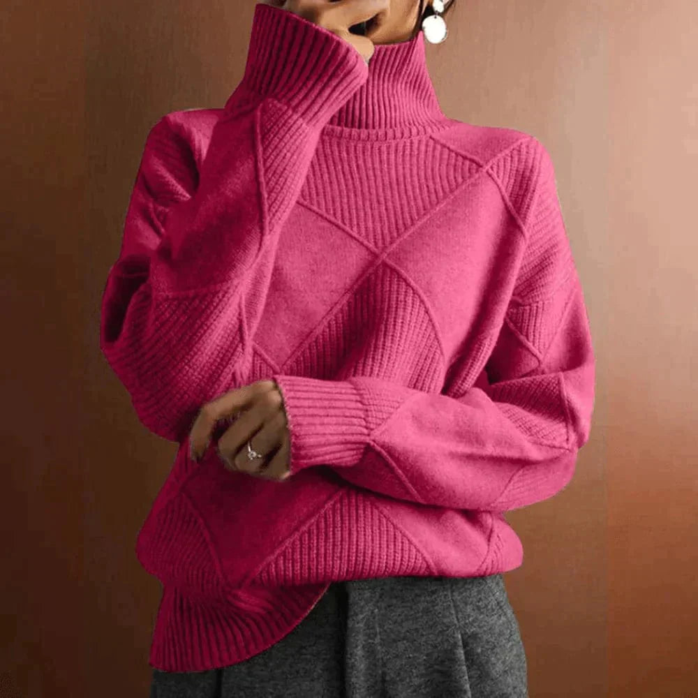 Marie Feinstrick - Pullover mit Rundhalsausschnitt