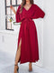 Marzena - Elegantes Kleid mit V-Ausschnitt für Frauen