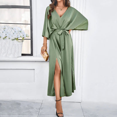 Marzena - Elegantes Kleid mit V-Ausschnitt für Frauen