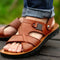 Vasil- stützende Sommersandalen aus PU Leder für Herren