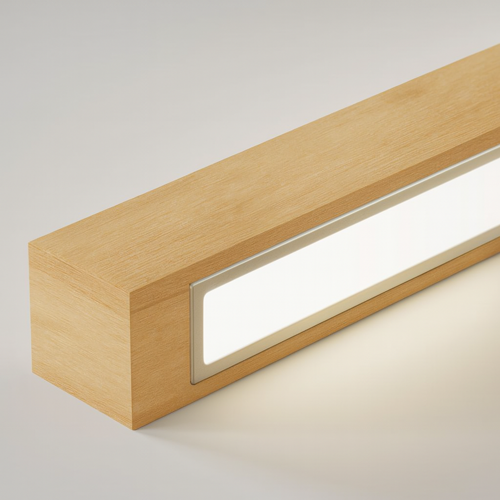 Wandleuchten Minimalistische Holz-LED-Leuchte