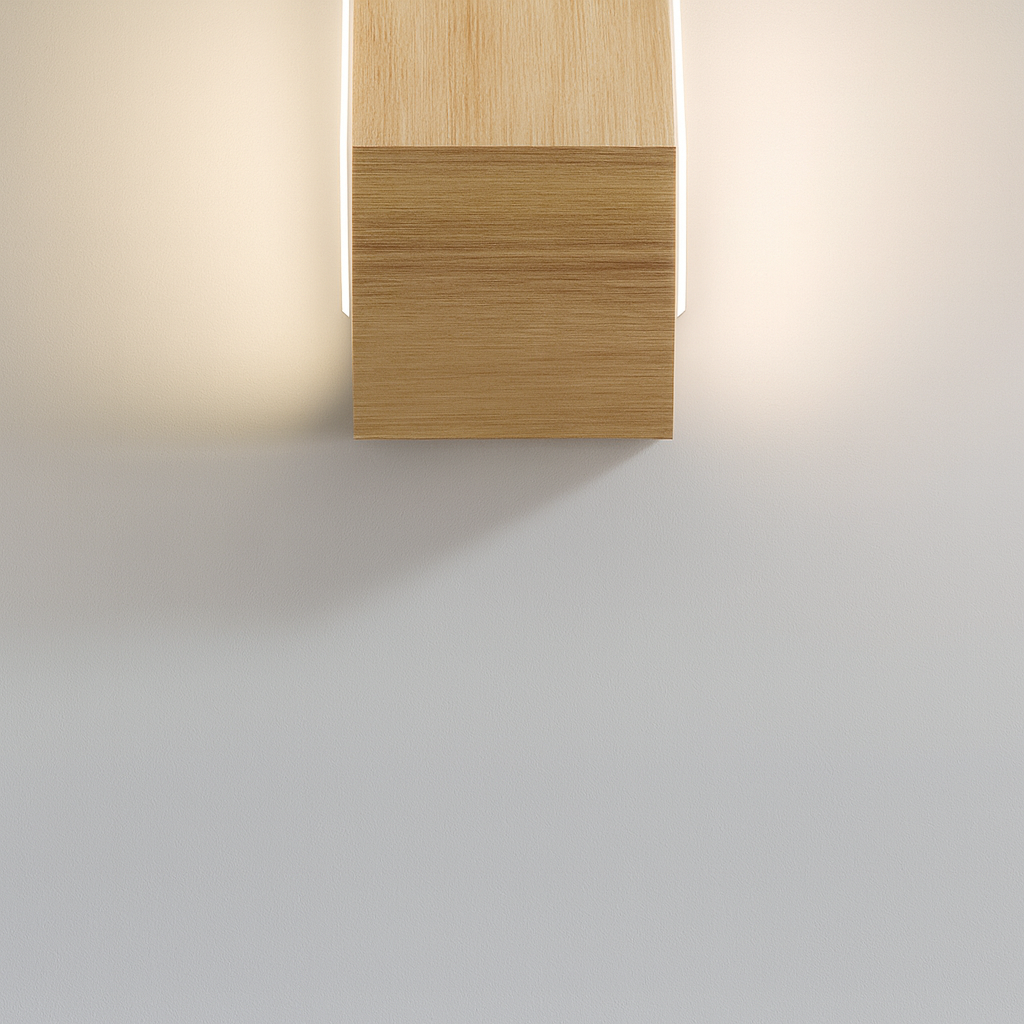 Wandleuchten Minimalistische Holz-LED-Leuchte