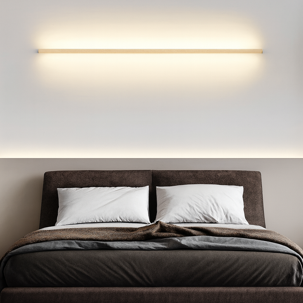 Wandleuchten Minimalistische Holz-LED-Leuchte