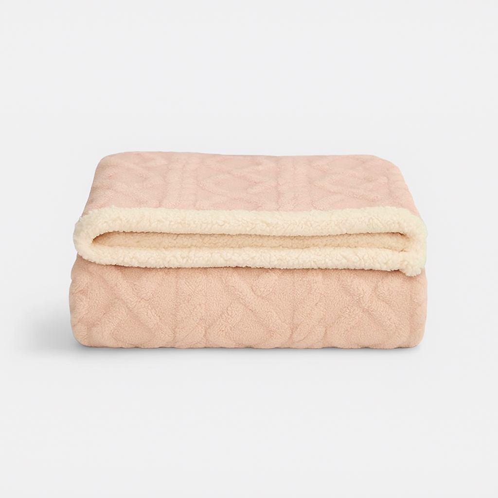 Peach winter blanket