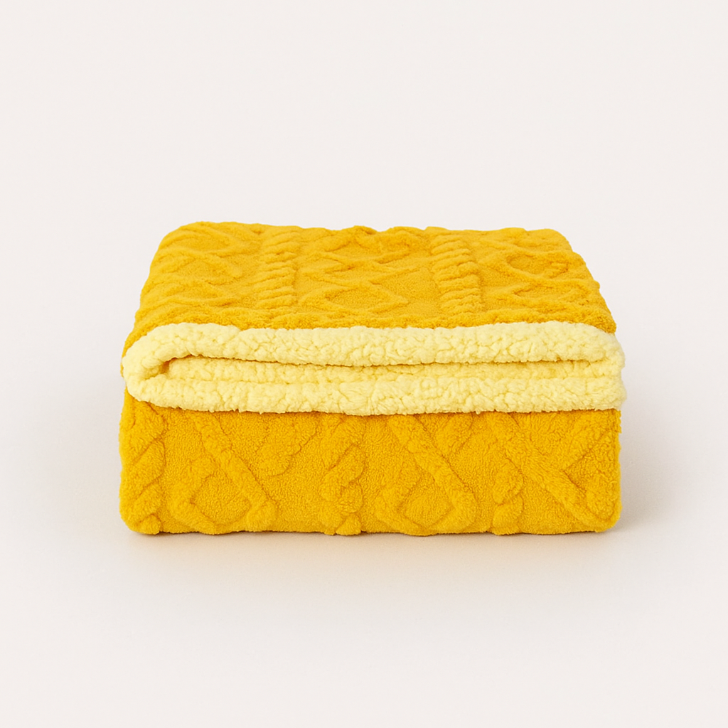 Yellow winter blanket