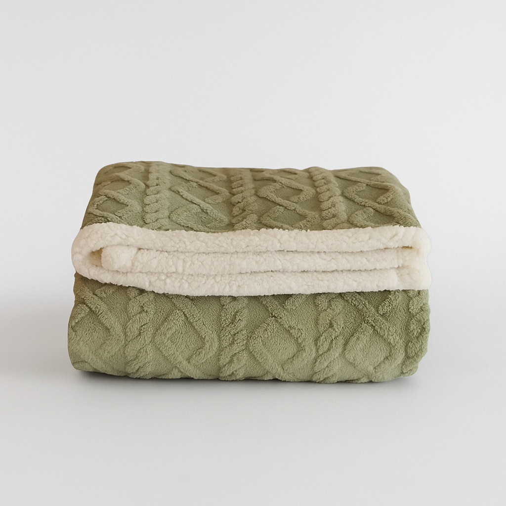 Green winter blanket