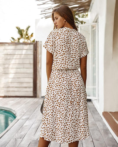 Elegantes Kleid mit Leopardenmuster