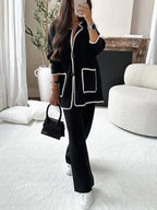 Lässige Eleganz: Zweiteiliges Set mit entspanntem Komfort