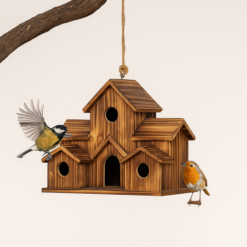 Functional Wooden Birdhouse