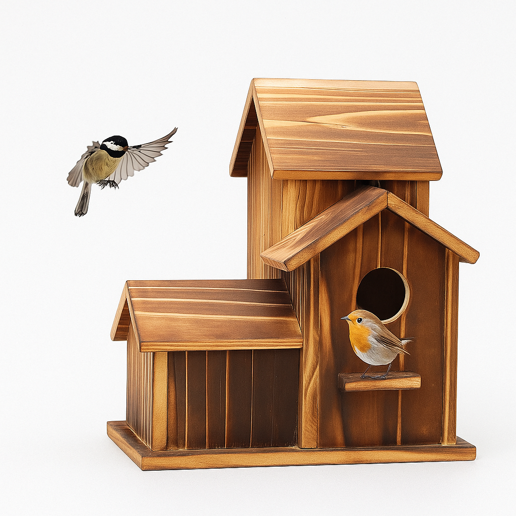Functional Wooden Birdhouse