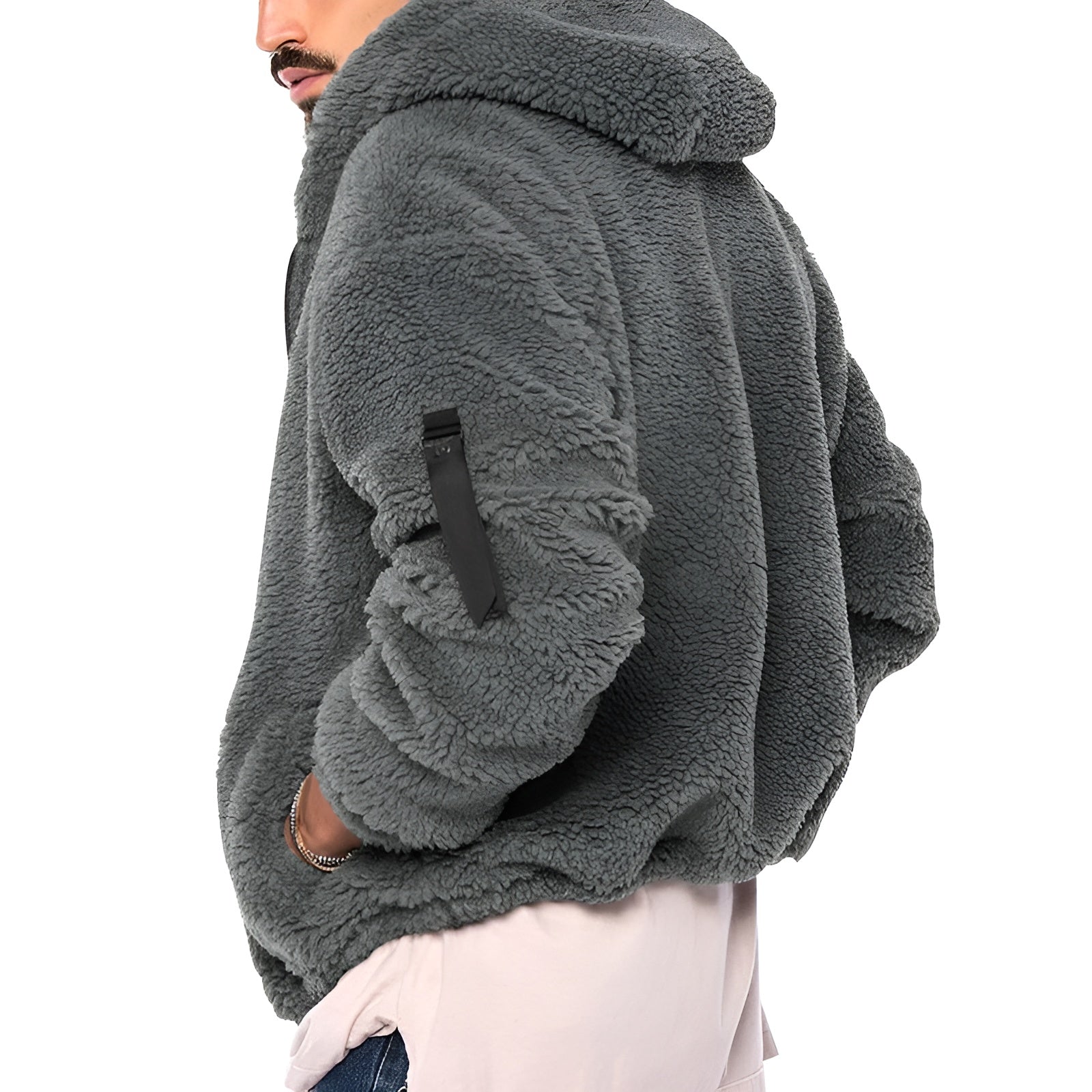 Men's fleece winter jacket
