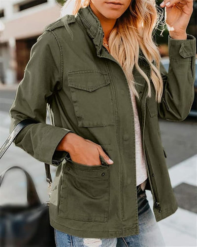 Leichte Damen Utility Jacke | Lässige Taillenlänge