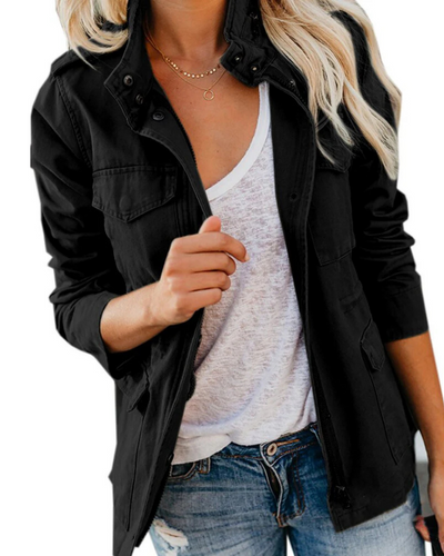 Leichte Damen Utility Jacke | Lässige Taillenlänge