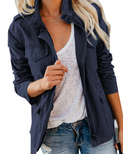 Leichte Damen Utility Jacke | Lässige Taillenlänge