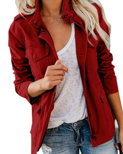 Leichte Damen Utility Jacke | Lässige Taillenlänge