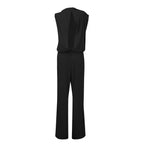 Damen Jumpsuit mit weitem Bein | Eine Schulter Elegant