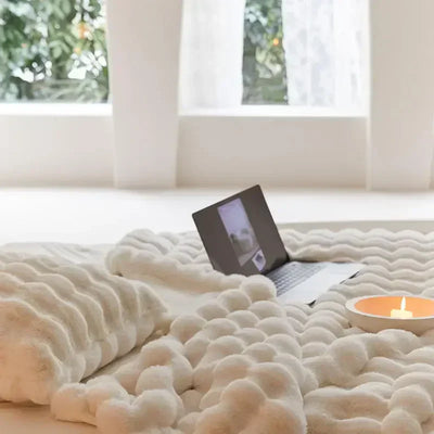 Fleecedecke Weiches Plüsch Kuscheliges Bett Überwurf