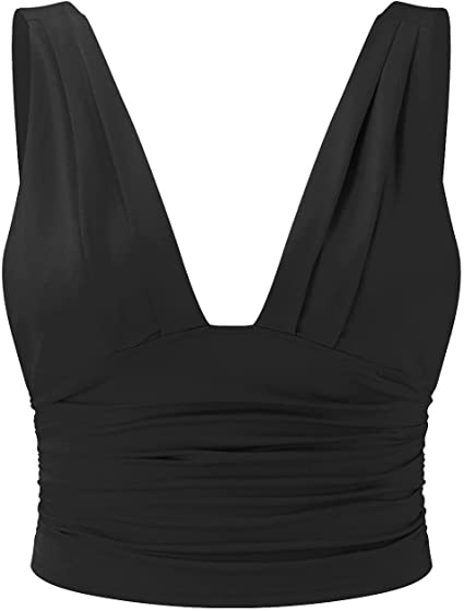 Giselle - Elegantes, ärmelloses Top mit V-Ausschnitt