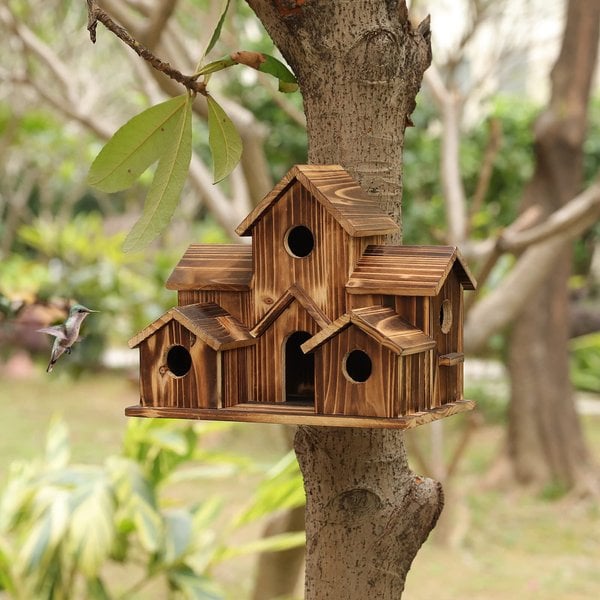 WillowNest Funktionales Vogelhaus aus Holz