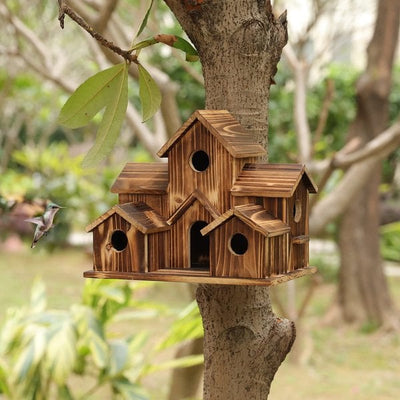 WillowNest Funktionales Vogelhaus aus Holz