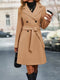 Eleganter doppelseitiger Damen-Trenchcoat mit Reverskragen