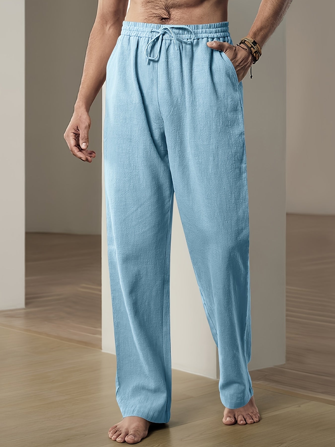Lässig geschnittene Hose mit Kordelzug für Männer