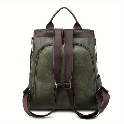 Taschen-Rucksack für Frauen aus veganem PU-PU Leder mit sicherem Design