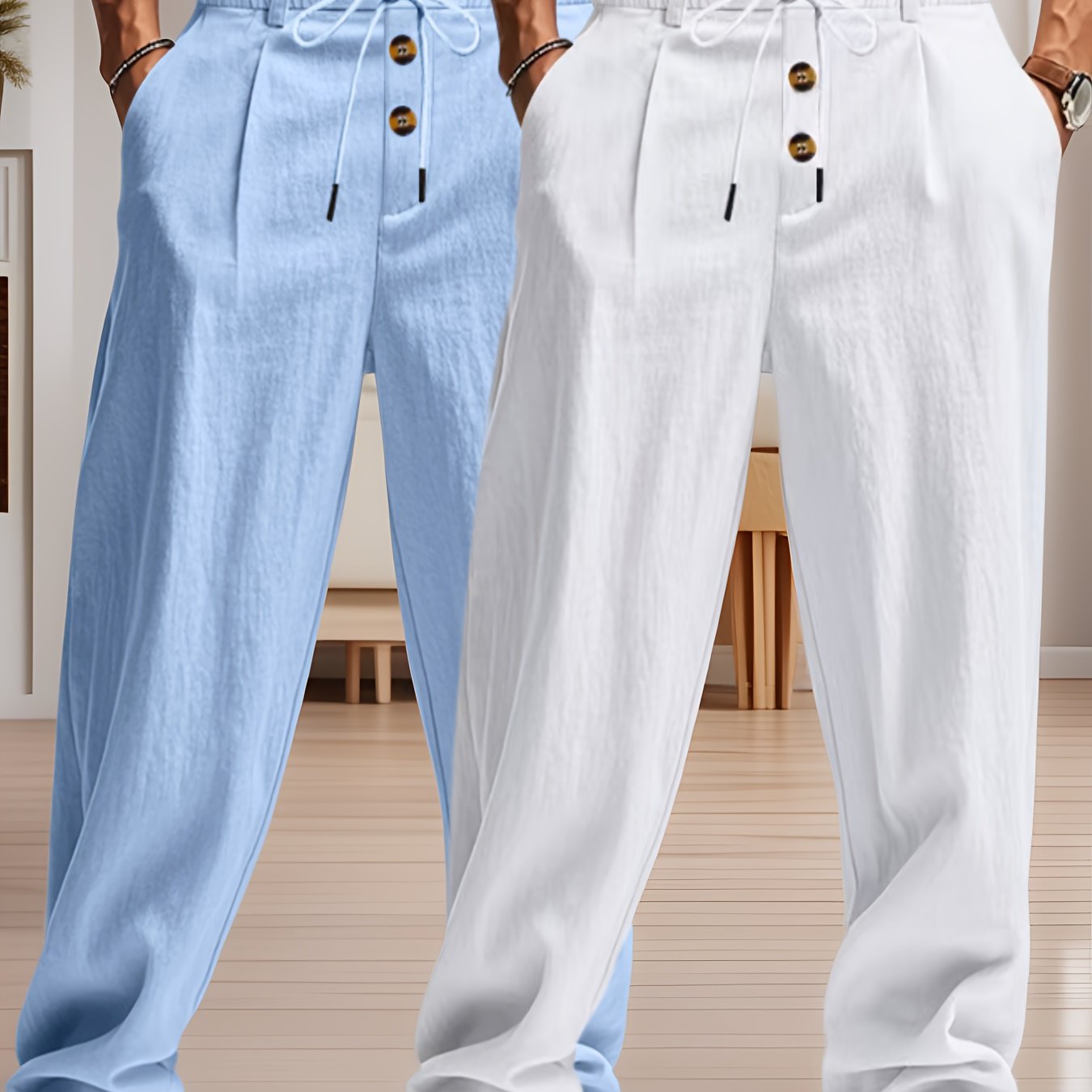Entspanntes Luxus-Hosen-Set - Komfort und Stil ohne Kompromisse