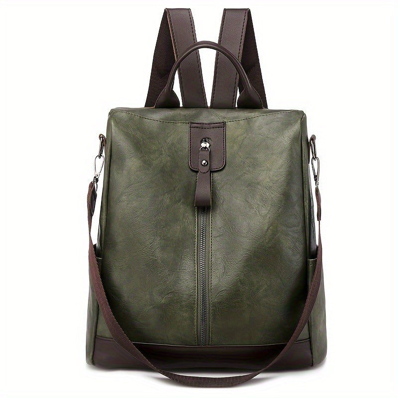 Taschen-Rucksack für Frauen aus veganem PU-PU Leder mit sicherem Design
